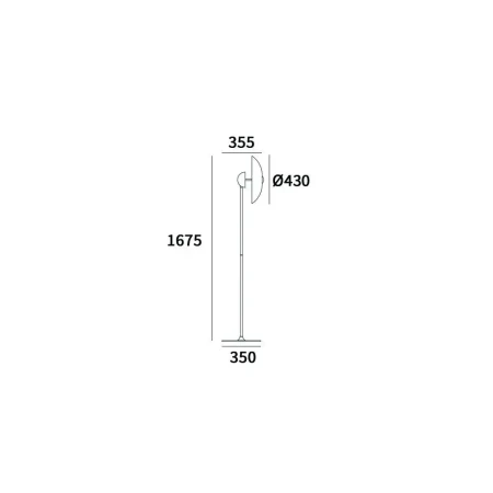 Lampa stojąca SYDNEY chrom F01062WH AG - Cosmo Light